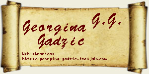 Georgina Gadžić vizit kartica